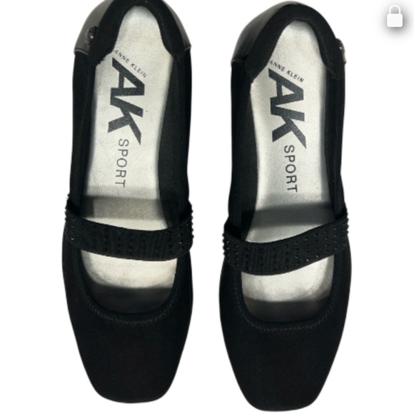 💐Women's Anne Klein Ugene Black Mary Jane Flats Sz.6.5 - Picture 4 of 4